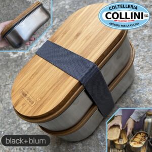 Black Blum - Scatola Bento in acciaio inox Black+Blum BAMBTL016 - ON-THE-GO 