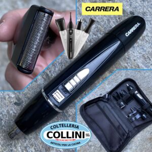 Carrera - Trimmer per peli di naso ed orecchie 4 in 1 