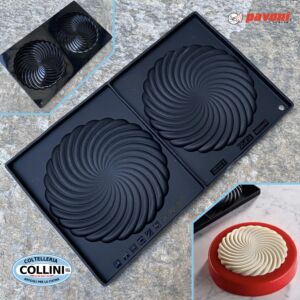 Pavoni - Stampo in silicone TWIRL TOP29 - 2 impronte - Emmanuele Forcone 