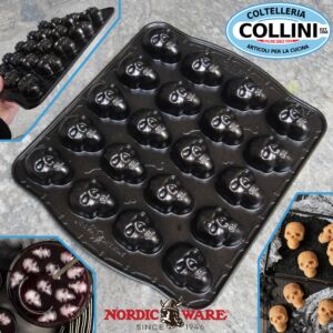 Nordic Ware - Stampo Skull Bites  Cakelet Pan - HALLOWEEN 