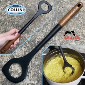Staub - Utensile cucina in legno e silicone - Cucchiaio risotto 