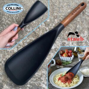 Staub - Utensile cucina in legno e silicone - Cucchiaio multifunzione 
