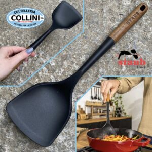 Staub - Utensile cucina in legno e silicone - Spatola wok 