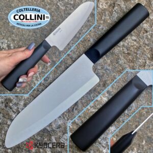 Kyocera -  Coltello lama ceramica INNOVATIONWHITE™ - Santoku - 16cm - TK-160 WH-BK 