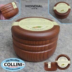 Mondial - Crema da Barba Tabacco Verde con ciotola in legno 140 ml - 40265 