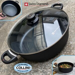 Swiss Diamond - Casseruola  2 manici con coperchio - 32cm - Braiser - induzione New 