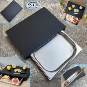 Continenta - Duracore - Tagliere multifunzione con cassetto - 39x27x5cm 