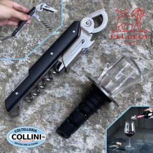 Peugeot - Set Wine Service - Cavatappi  Clavelin con tappo versatore Arum 