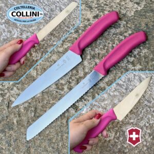 Victorinox - Set coltello cucina e pane - Rosa - PROMO
