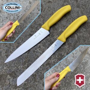 Victorinox - Set coltello cucina e pane - Giallo - PROMO