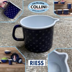 Riess - Bricco con becco - 14cm - 1,7L - Blu floreale - Induzione 