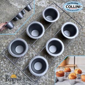 Birkmann - Stampo Pop-Over 6 cavità antiaderente Baker's Best 40x23 cm