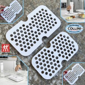 Zwilling - Fresh & Save - Griglie antigoccia per contenitori in vetro- 2 pezzi -M/L