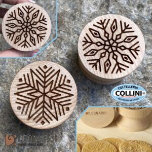 Made in Italy - Stampi corzetti TWIN - SNOWFLAKE - 2 pezzi