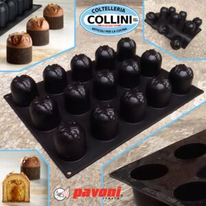 Pavoni - Stampo In Silicone Pavoflex 15 Impronte - PANETTONE by Vincenzo Tiri 