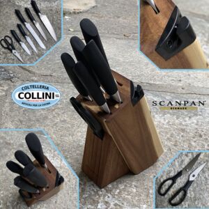 ScanPan - SAX - Ceppo Coltelli Acacia 7 Pezzi  - coltelli cucina 
