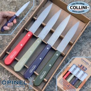 Opinel - set da 4 coltelli N° 112 - Colori Paysage - Coltelli da Tavola 