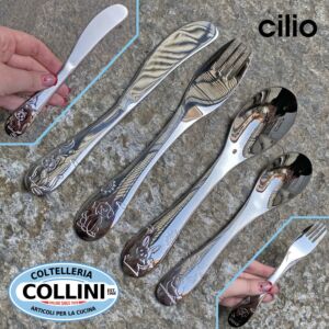 Cilio - LITTLE FRIENDS - Set posate - 4 pezzi 