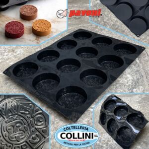 Pavoni - Stampo in silicone mini tortine Pavoflex AZTECA - by Fabrizio Fiorani - 12 IMPRONTE 