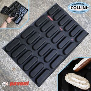 Pavoni - ÉCLAIR - Stampo in silicone per monoporzioni - FIBER FORM - 24 impronte 