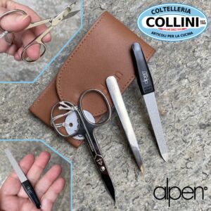 Alpen - Astuccio Manicure da viaggio 6804 - Tabacco