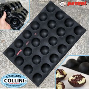 Pavoni - SEMISFERA PICCOLA - Stampo in silicone per monoporzioni - FIBER FORM - 24 impronte 