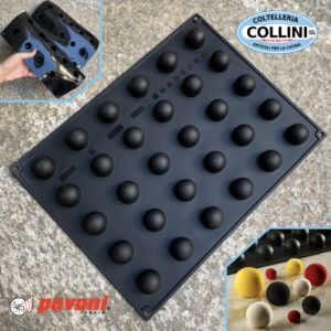 Pavoni - Stampo in silicone per monoporzioni Pavoflex - SFERA - 30 impronte - PX4313 