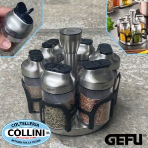 Gefu - KIPPO  - Portaspezie girevole - 7 pezzi 