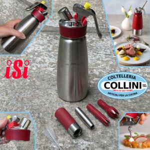 ISi - Sifone per la creme dolci e salate- calde o fredde - Gourmet Plus Whip 0.5 litro in regalo ricettario 