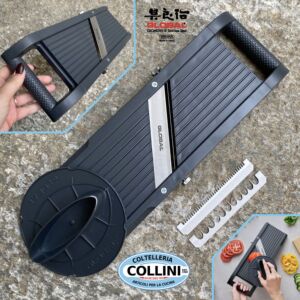 Global - GSL-95/BC -  Mandolina/Affettaverdure con 3 lame intercambiabili 