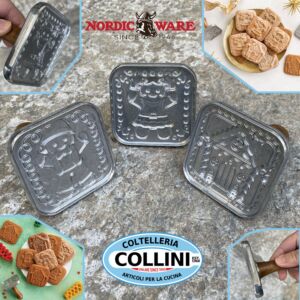 Nordic Ware - Set Stampi Biscotti Gingerbread - 3 pezzi 