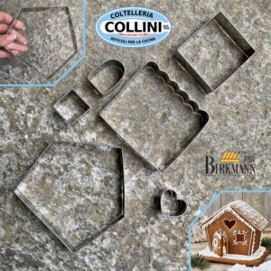 Birkmann - Set casetta pan di zenzero - 6 pezzi - pasticceria 