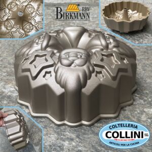 Birkmann - SANTA - Tortiera BABBO NATALE in alluminio pressofuso - 24 cm 