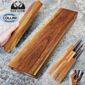 Due Cigni - Porta Coltelli Calamitato in Legno da 26cm - 2C 339 - ceppo coltelli cucina 