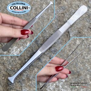 Sanelli Ambrogio - Pinza Chef Punte Larghe - Acciaio Inox - 14 cm 