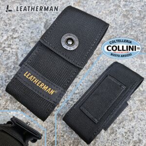 Leatherman - Fodero con tasche Black da 4" - 934932 - Per Wave, Arc, Signal, Skeletool, Rebar, Sidekick, Wingman, Curl e Bond