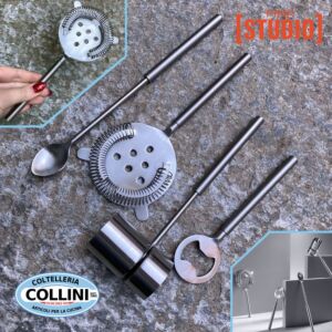 Fink Studio - ALL IN ONE - Accessori da bar - cocktail - Satinato - 4 pezzi 