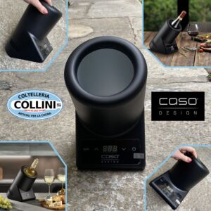 CASO DESIGN - VinoCase black - Refrigeratore per vino elettrico 