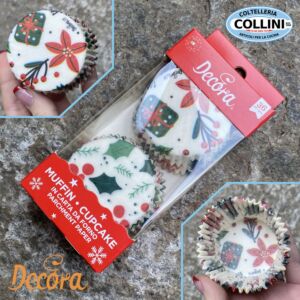 Decora - Set pirottini in carta natalizi - 36 pezzi - 5x3,2cm