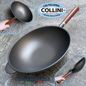 Julienne - Wok 32 cm antiaderente con manico removibile 