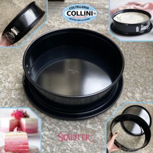Stadter - Stampo apribile per torte nero in smalto - 24cm