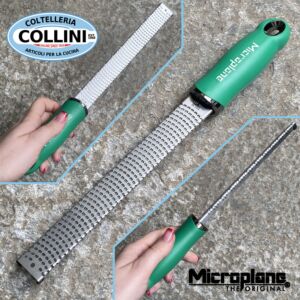 Microplane - Grattugia Zester per agrumi, spezie e formaggi - Verde basilico 