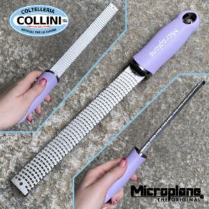 Microplane - Grattugia Zester per agrumi, spezie e formaggi - Viola lavanda 