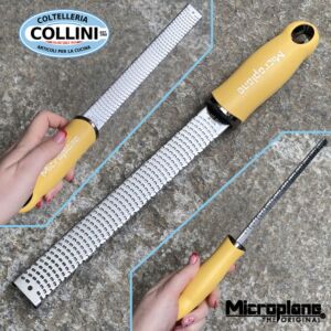 Microplane - Grattugia Zester per agrumi, spezie e formaggi - Giallo limone 