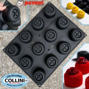 Pavoni - REGALIA - Stampo in silicone con 12 impronte by Nicolas Rouzaud per monoporzioni dolci e salate 