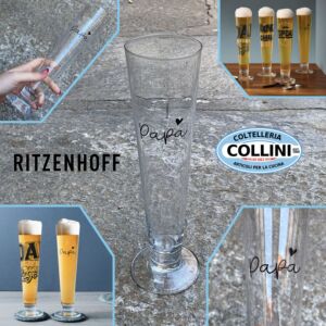 Ritzenhoff - Bicchiere da birra in cristallo PAPA #1 - 385ml 