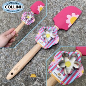 Birkmann - Set spatola in silicone con formina per biscotti - FIORE 