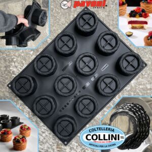 Pavoni - Stampo in silicone PANIER PX43127 per 12 monoporzioni creative 