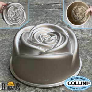 Birkmann - Stampo per torta Contoura 18 cm in alluminio pressofuso - ROSA 