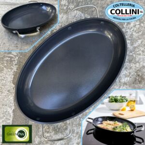 GreenPan - COPENHAGEN - Pescera con rivestimento antiaderente in ceramica privo di PFAS - 40 x 25cm 